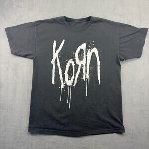 Korn "Still A Freak" T-shirt Mens Large Black Short Sleeve Nu-Metal 90s VTG Y2K